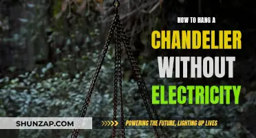 Chandelier Display Tricks: No Wiring Needed