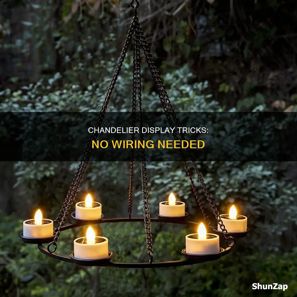 how to hang a chandelier without electricity