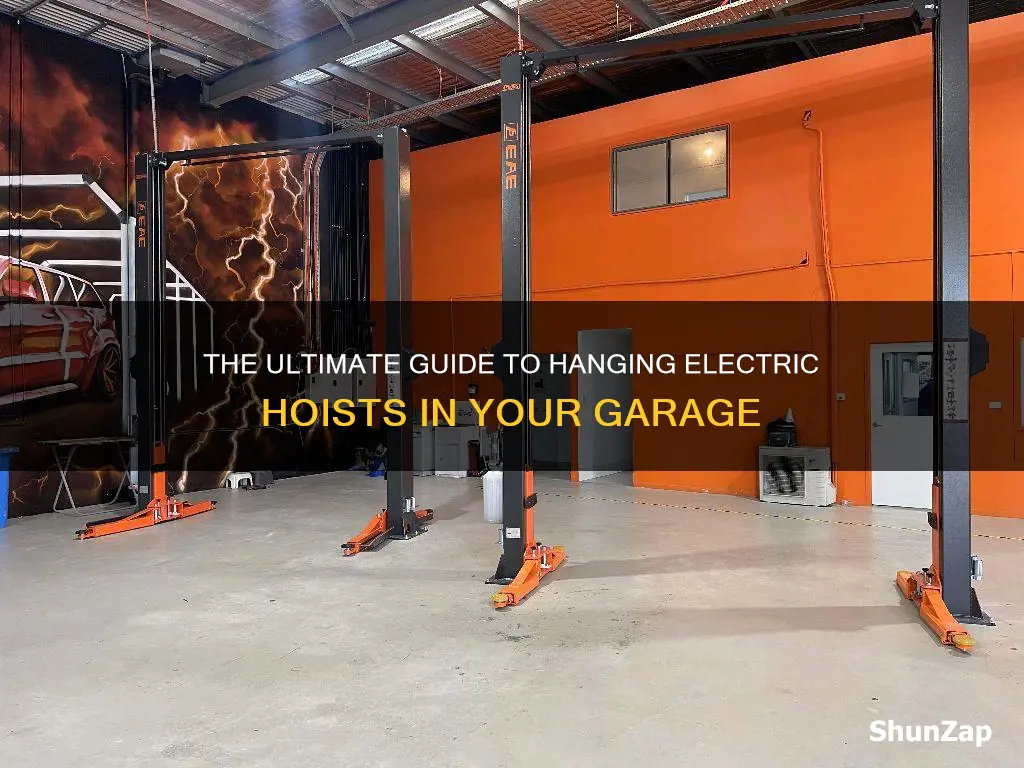 how to hang electric hoist in garage