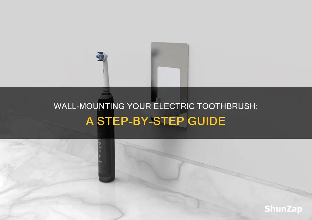 how to hang electric toothbrush on wall