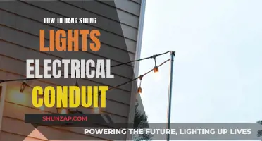String Lights: Using Electrical Conduit for Easy Hanging