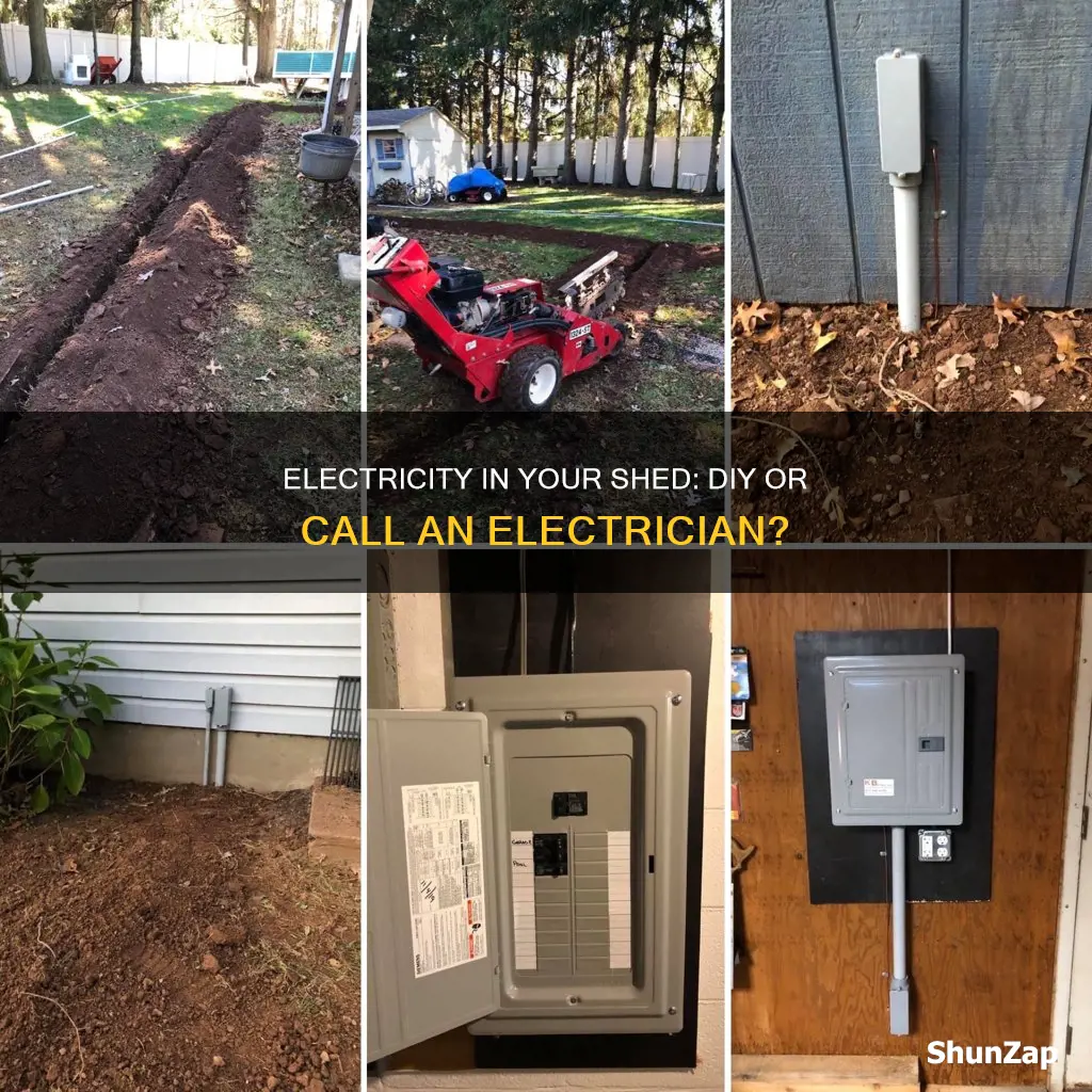 how to have electricity in a shed
