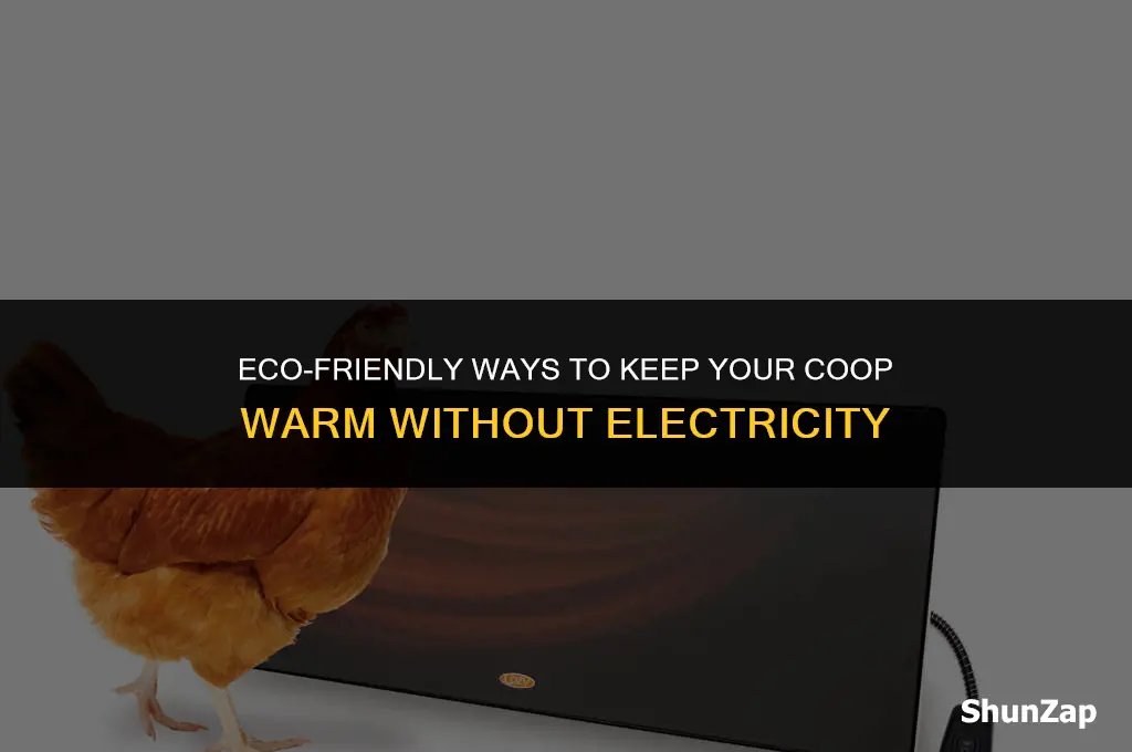 how to heat a coop without electricity