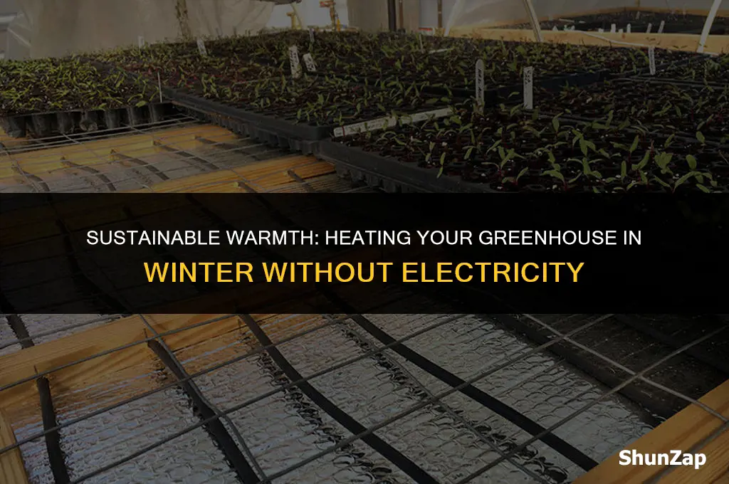 how to heat a greenhouse in winter without electricity