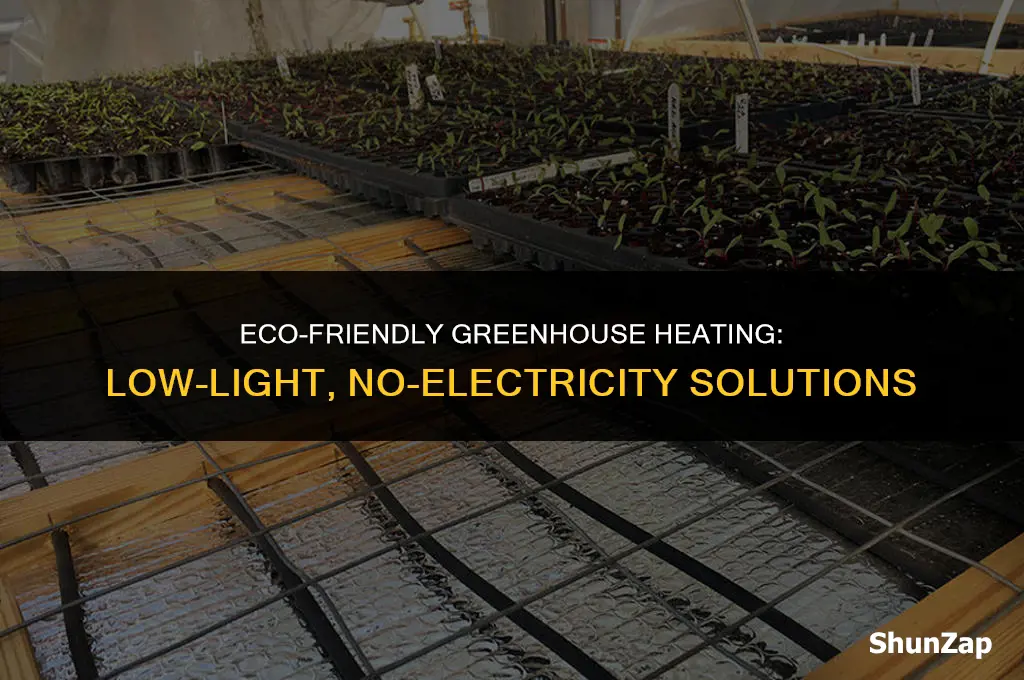 how to heat a greenhouse without electricity low light