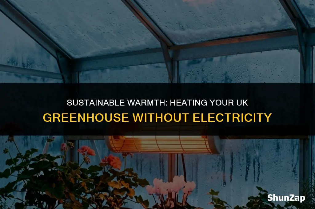 how to heat a greenhouse without electricity uk
