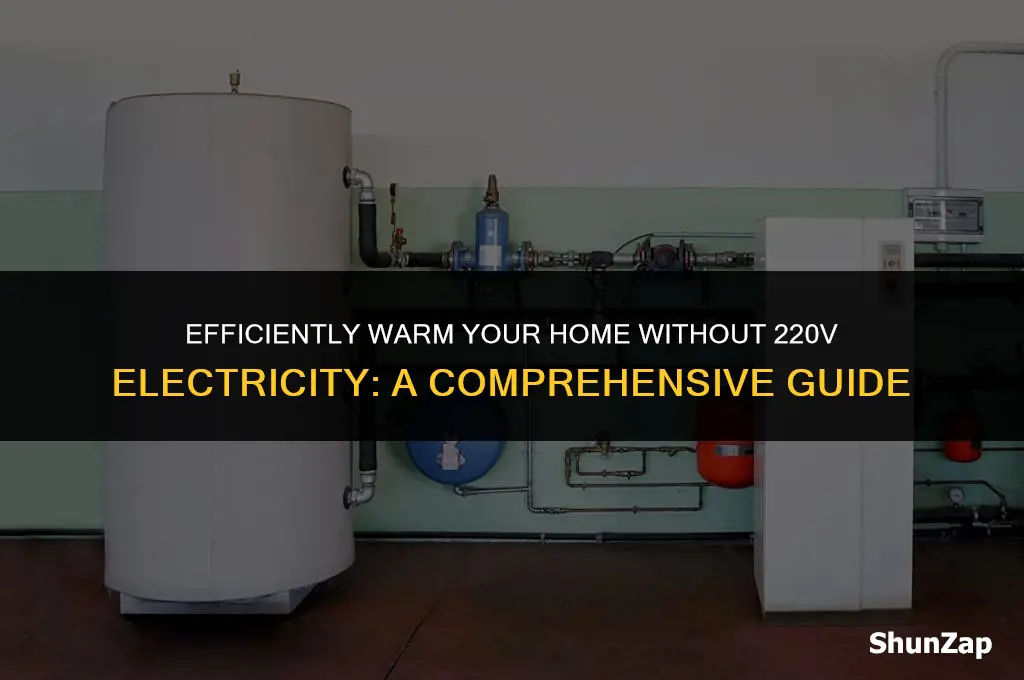how to heat a home without 220 electric