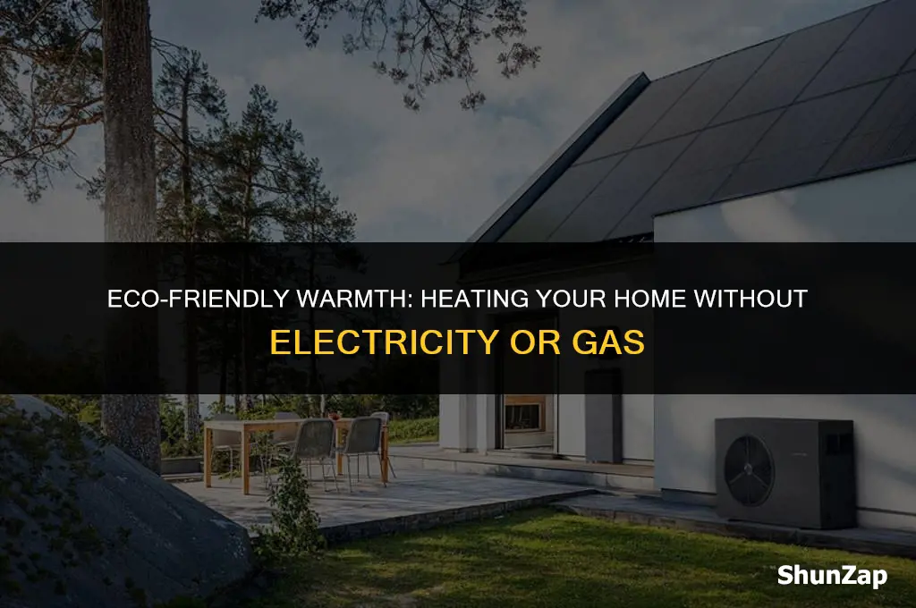 how to heat a home without electricity or gas