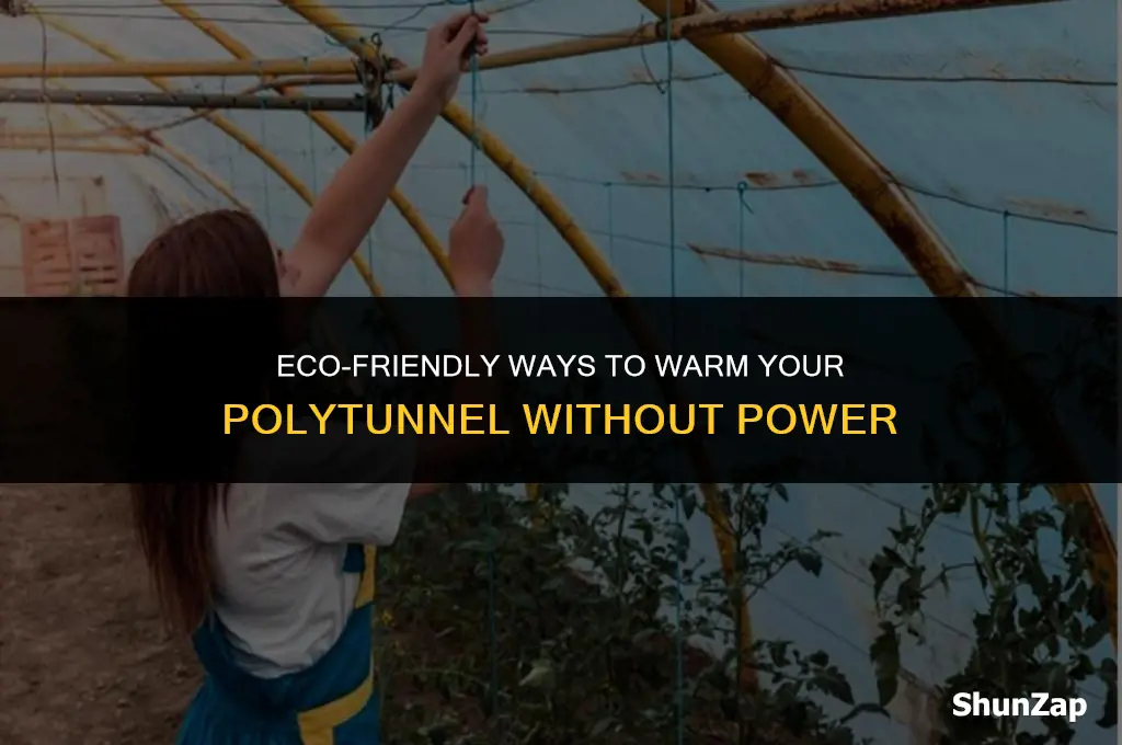 how to heat a polytunnel without electricity