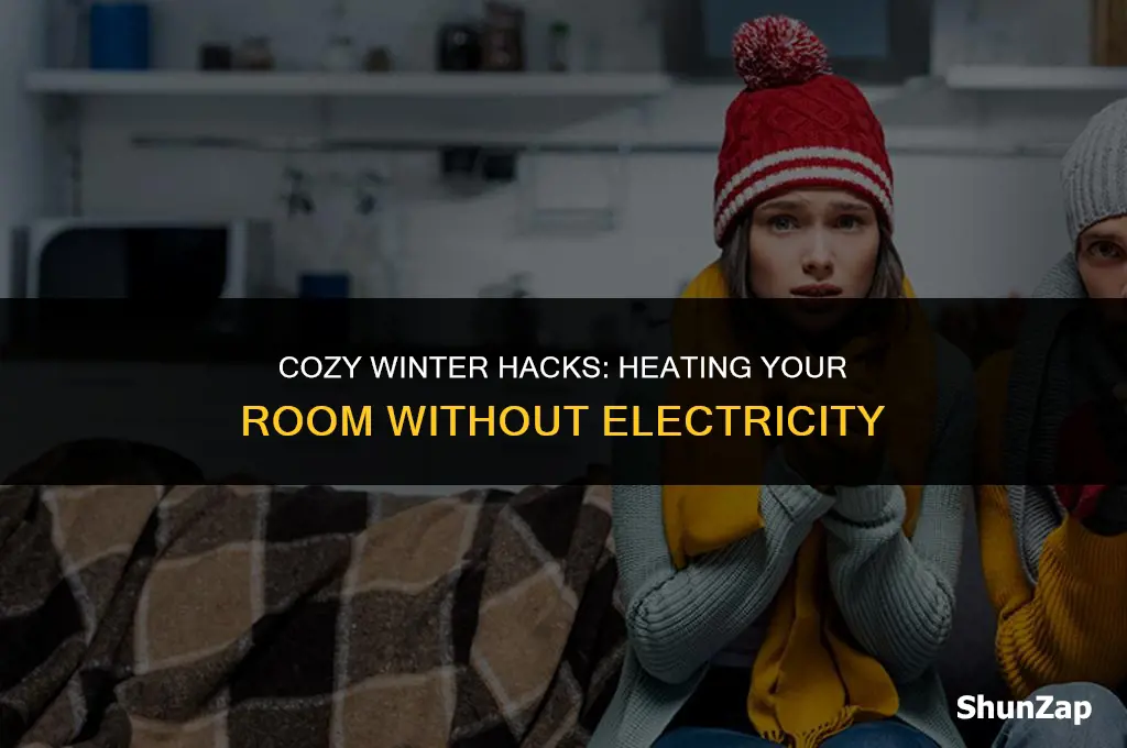 how to heat a room without electricity in winter