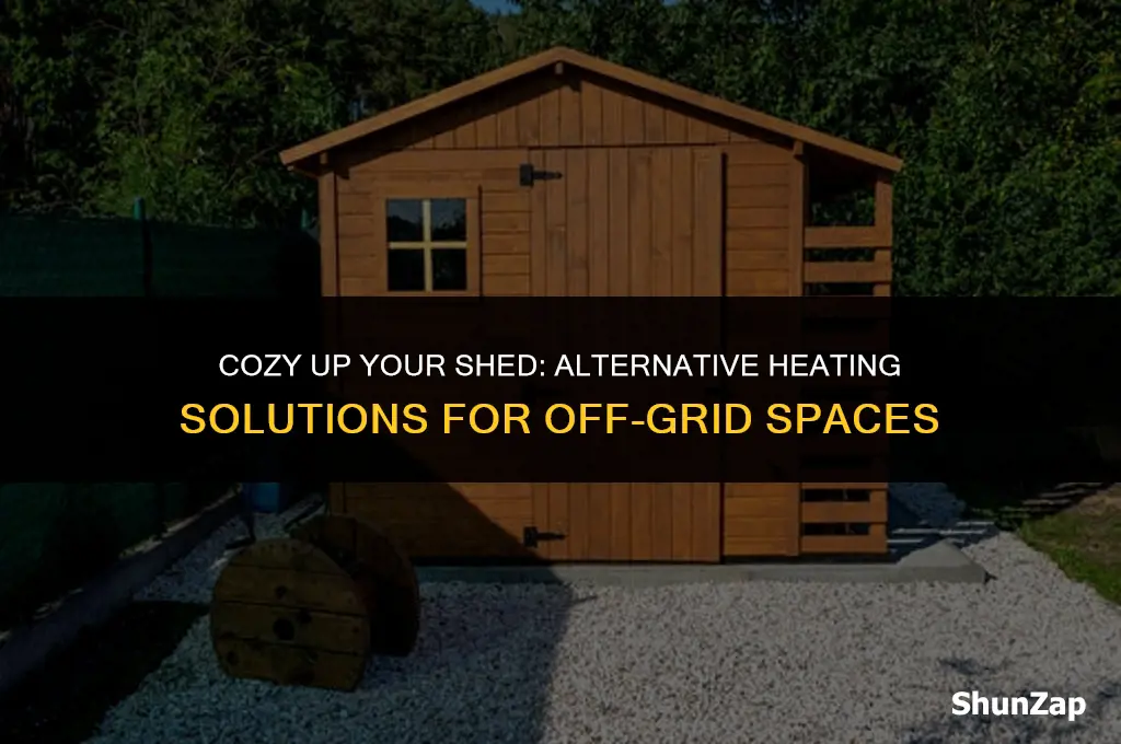 how to heat a small shed without electricity