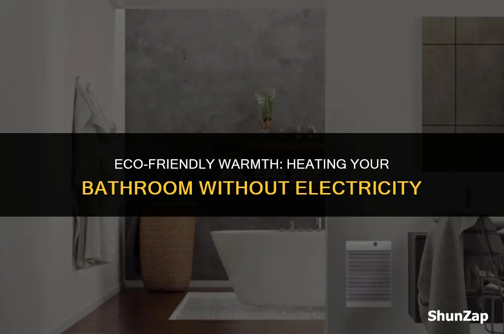 how to heat bathroom without electricity