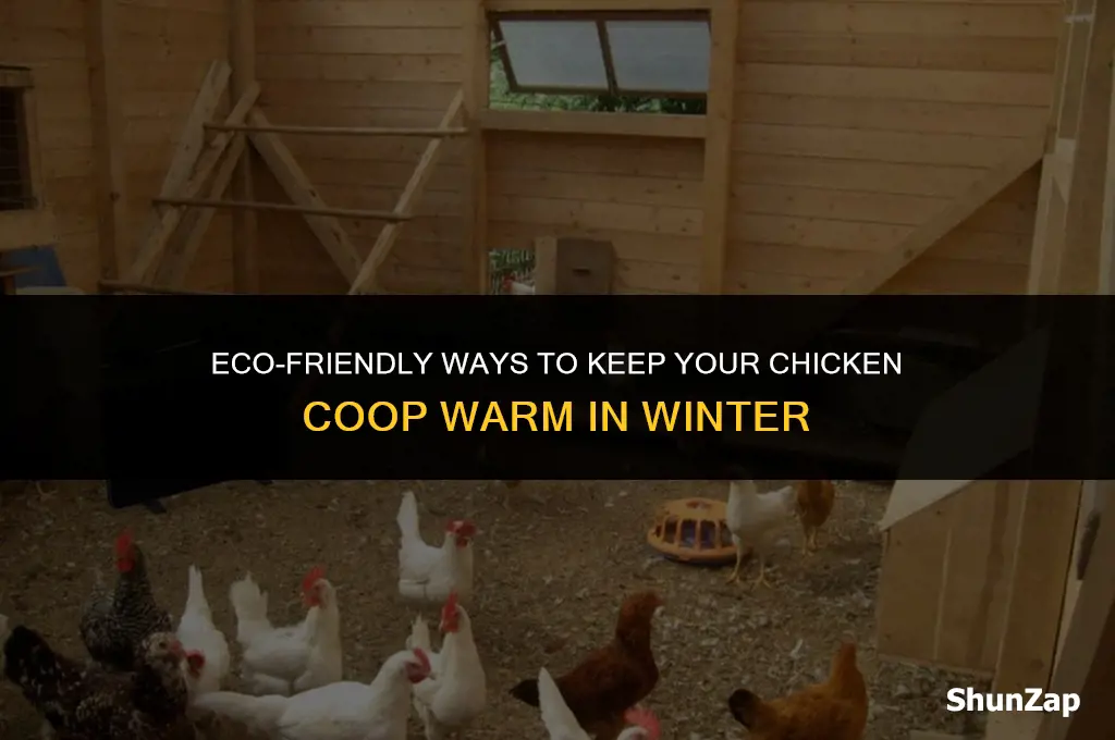 how to heat chicken coop in winter without electricity