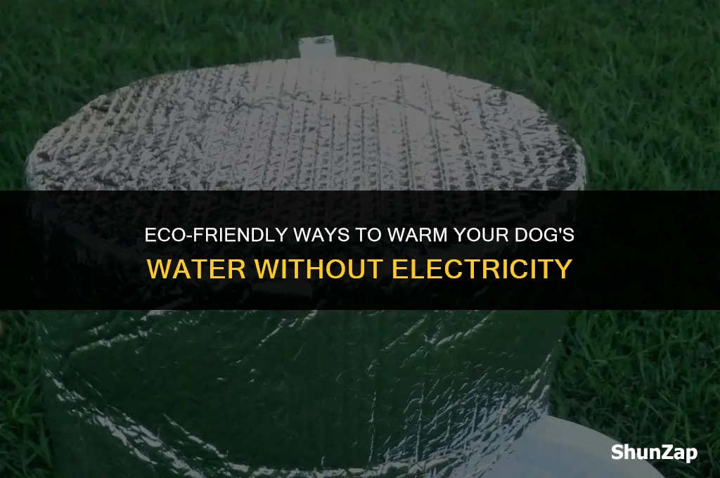 how to heat dog water without electricity