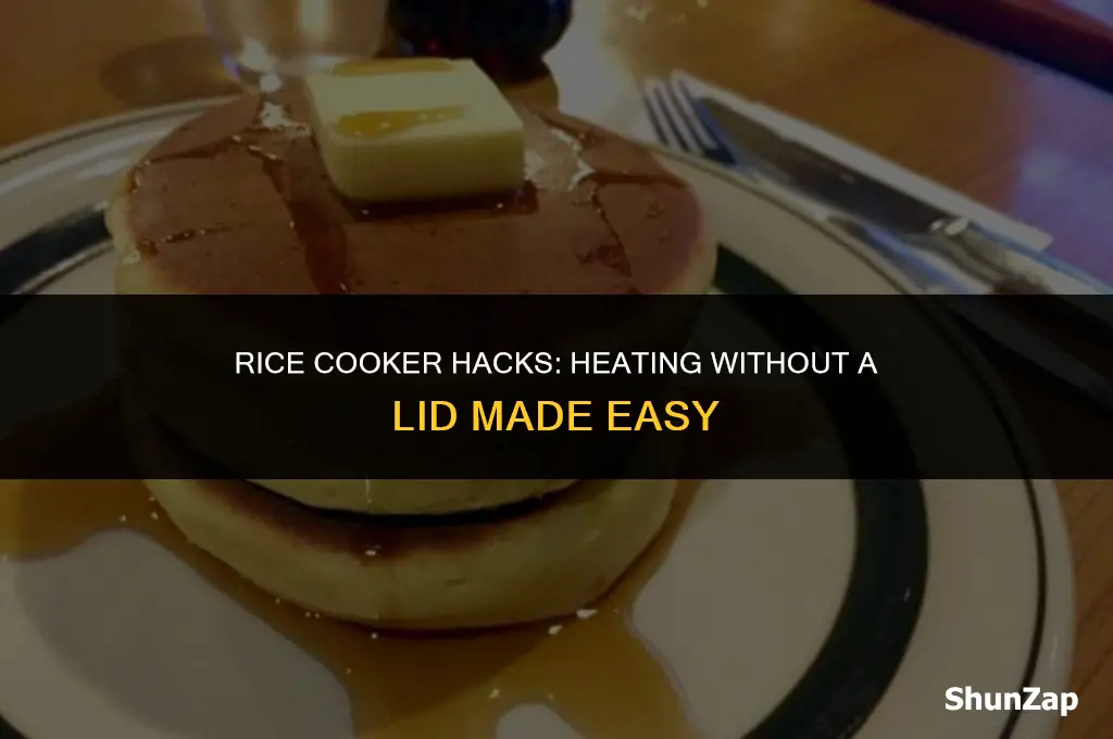 how to heat electric rice cooker without lid