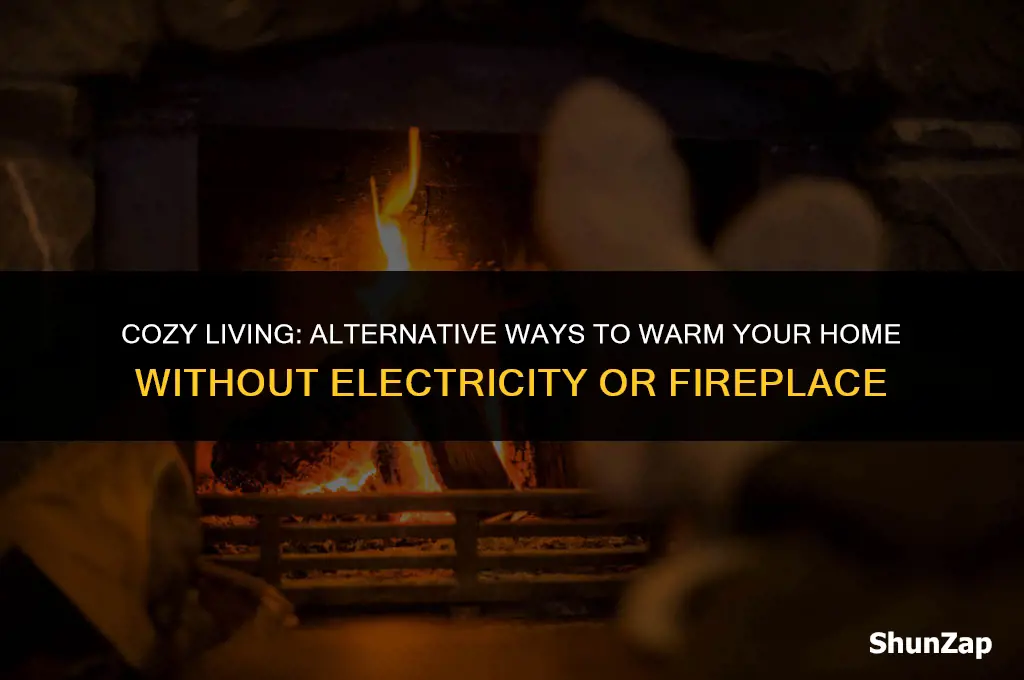 how to heat house without electricity or fireplace