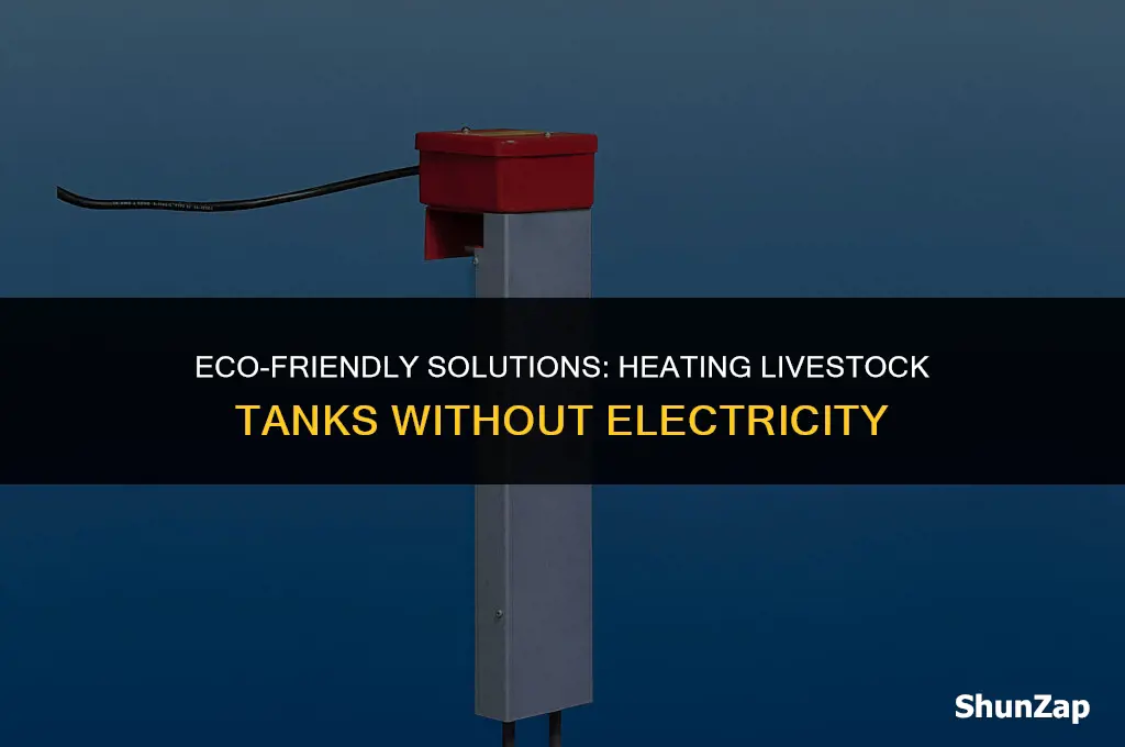how to heat livestock tank without electricity