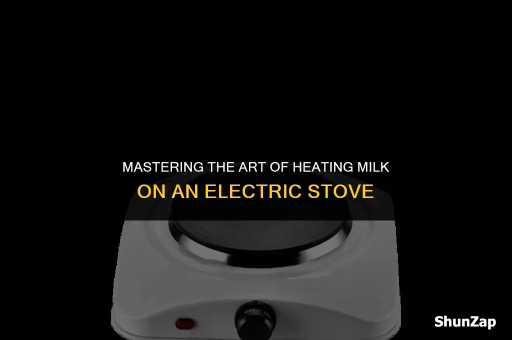 how to heat milk in electric stove