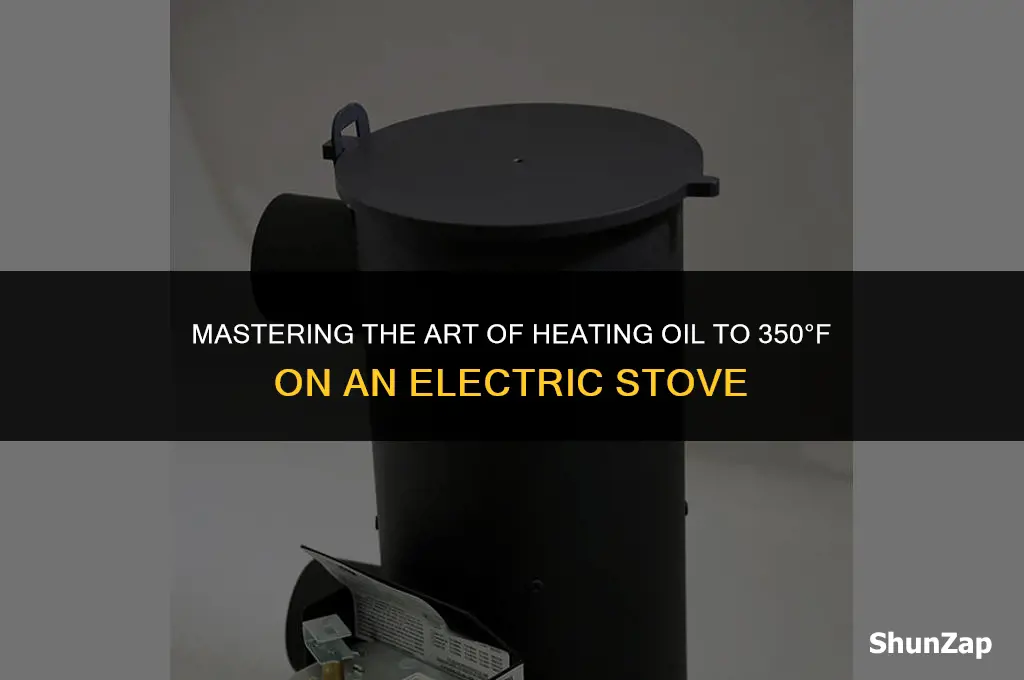 how to heat oil to 350 on electric stove