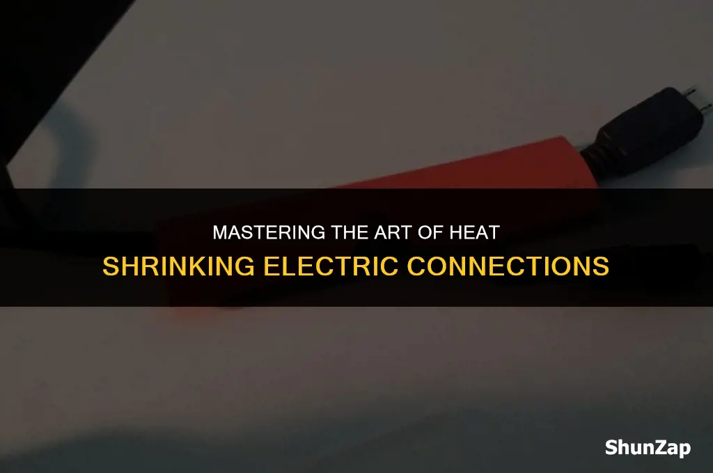 how to heat shrink electric connections