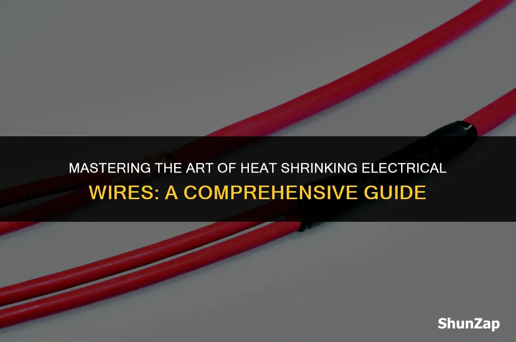 how to heat shrink electrical wires