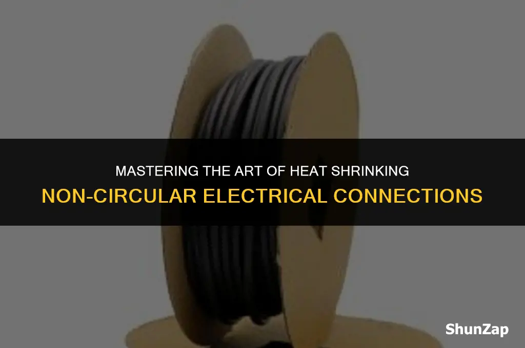 how to heat shrink non-circular electrical connections