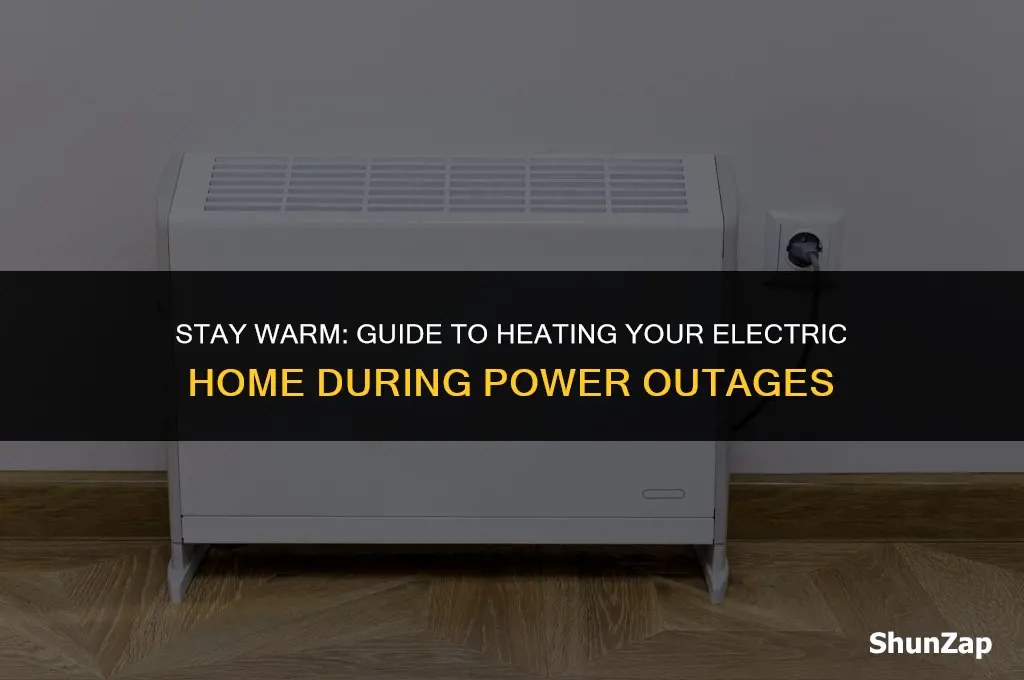 how to heat total electric house when electricity goes off
