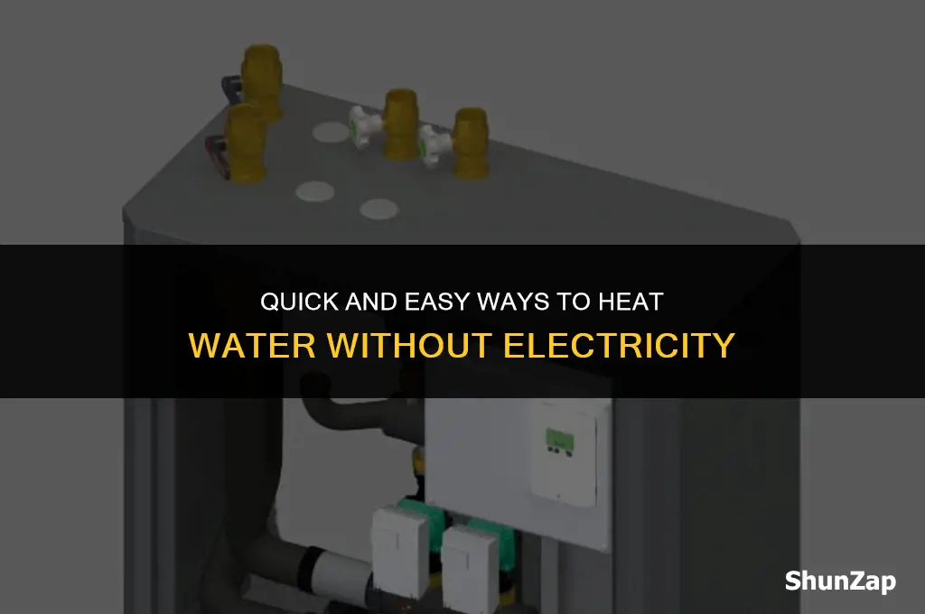 how to heat water fast without electricity