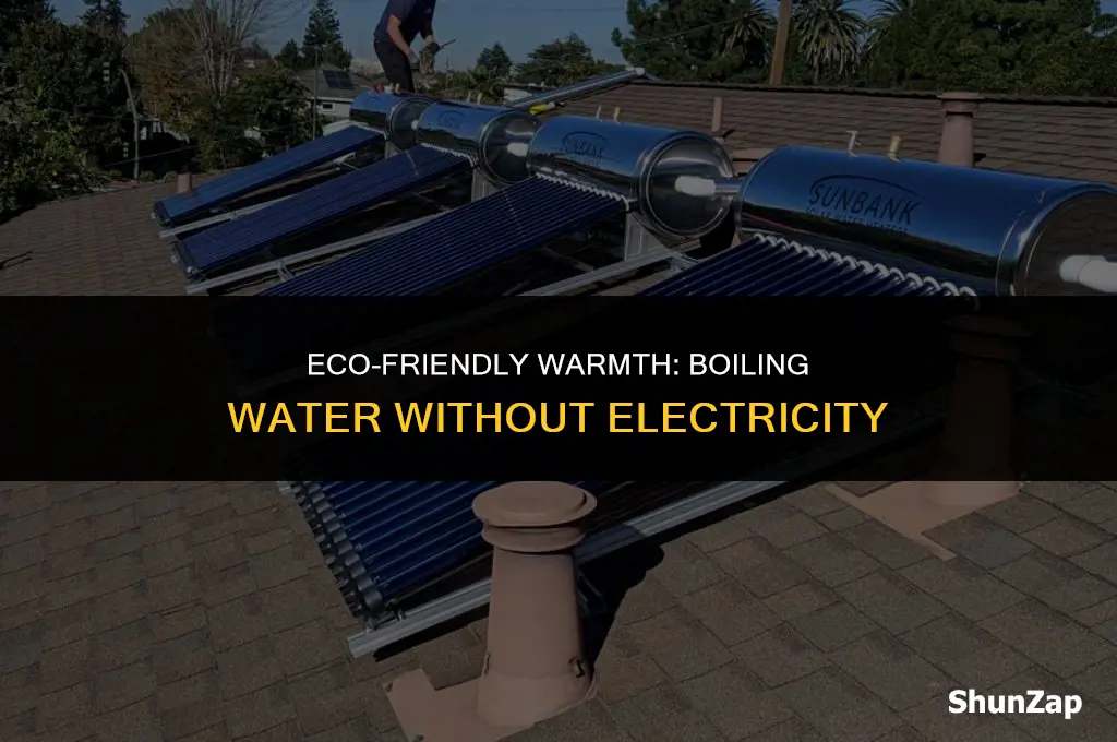 how to heat water with no electricity