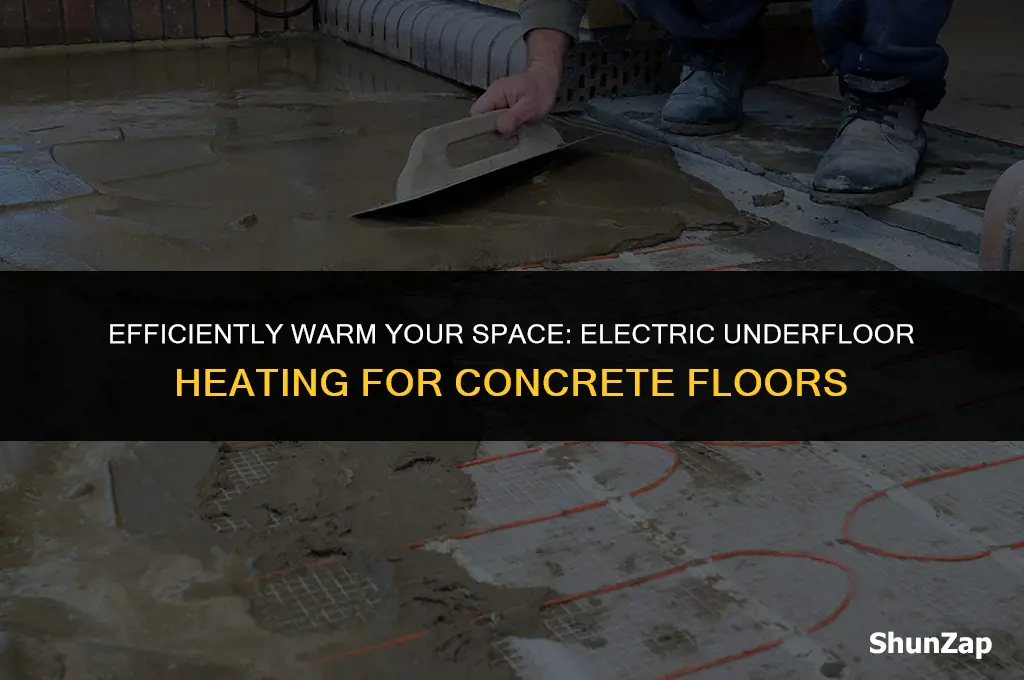 how to heating a concrete floor electric underfloor