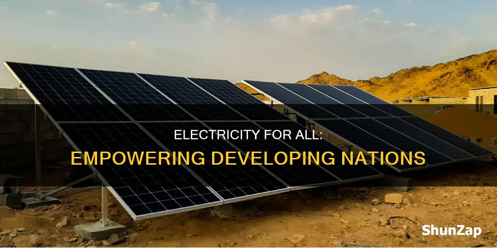 how to help developing countries with electricity