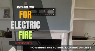 Concealing Cables for a Clean Electric Fireplace Look