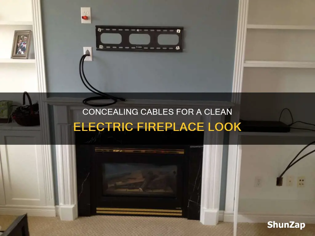 how to hide cable for electric fire