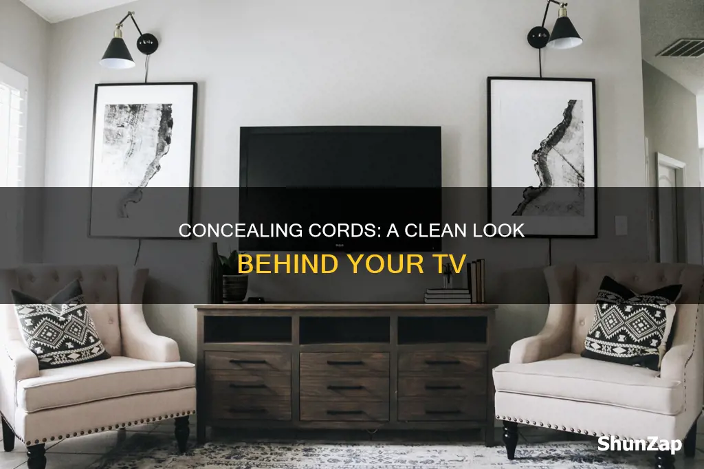 how to hide electrical cords behind tv