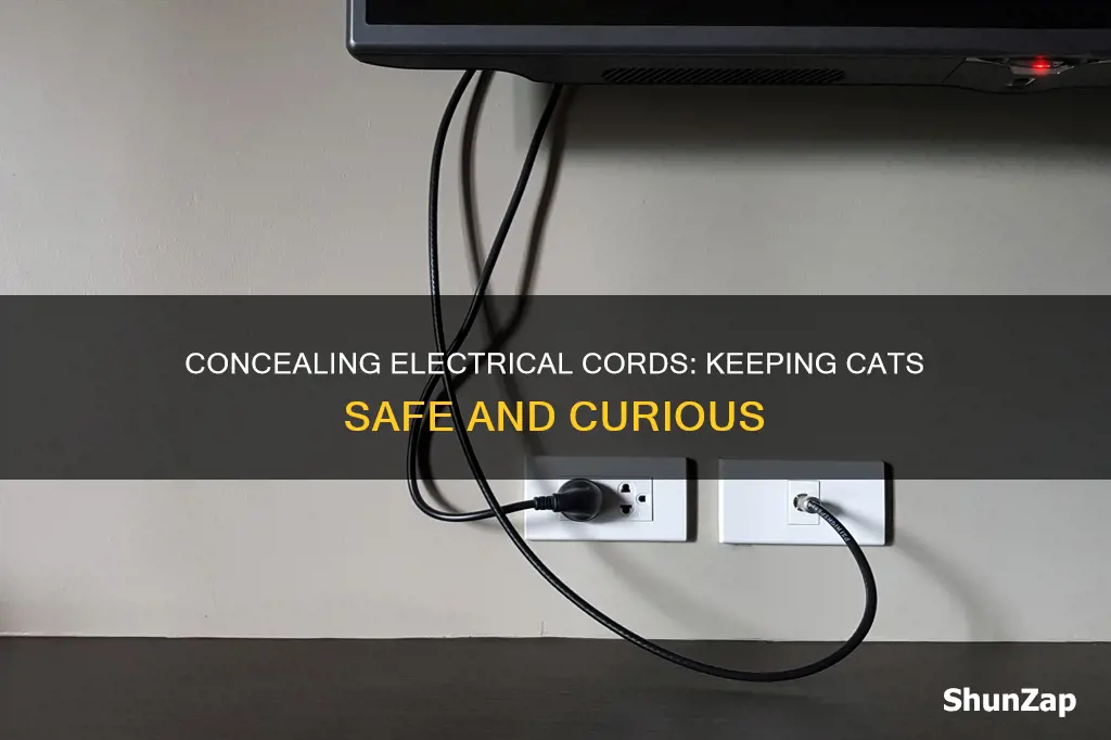 how to hide electrical cords from cats