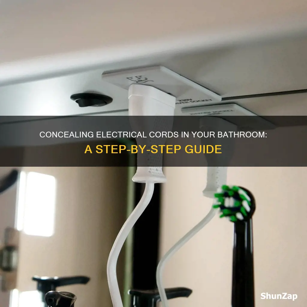 how to hide electrical cords in bathroom