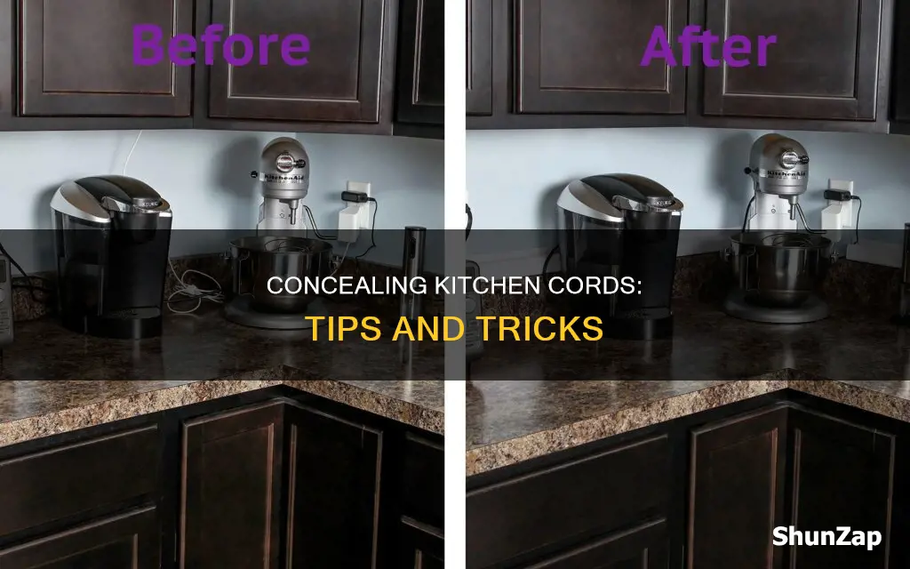 how to hide electrical cords in kitchen