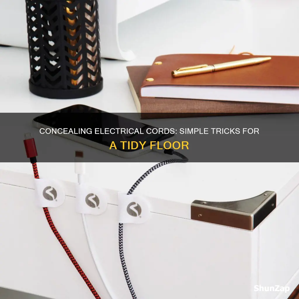 how to hide electrical cords on floor