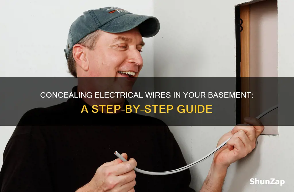 how to hide electrical wiring in basement