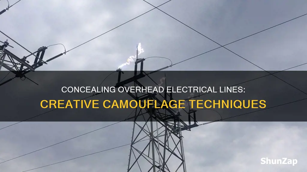 how to hide ugly overhead electrical lines