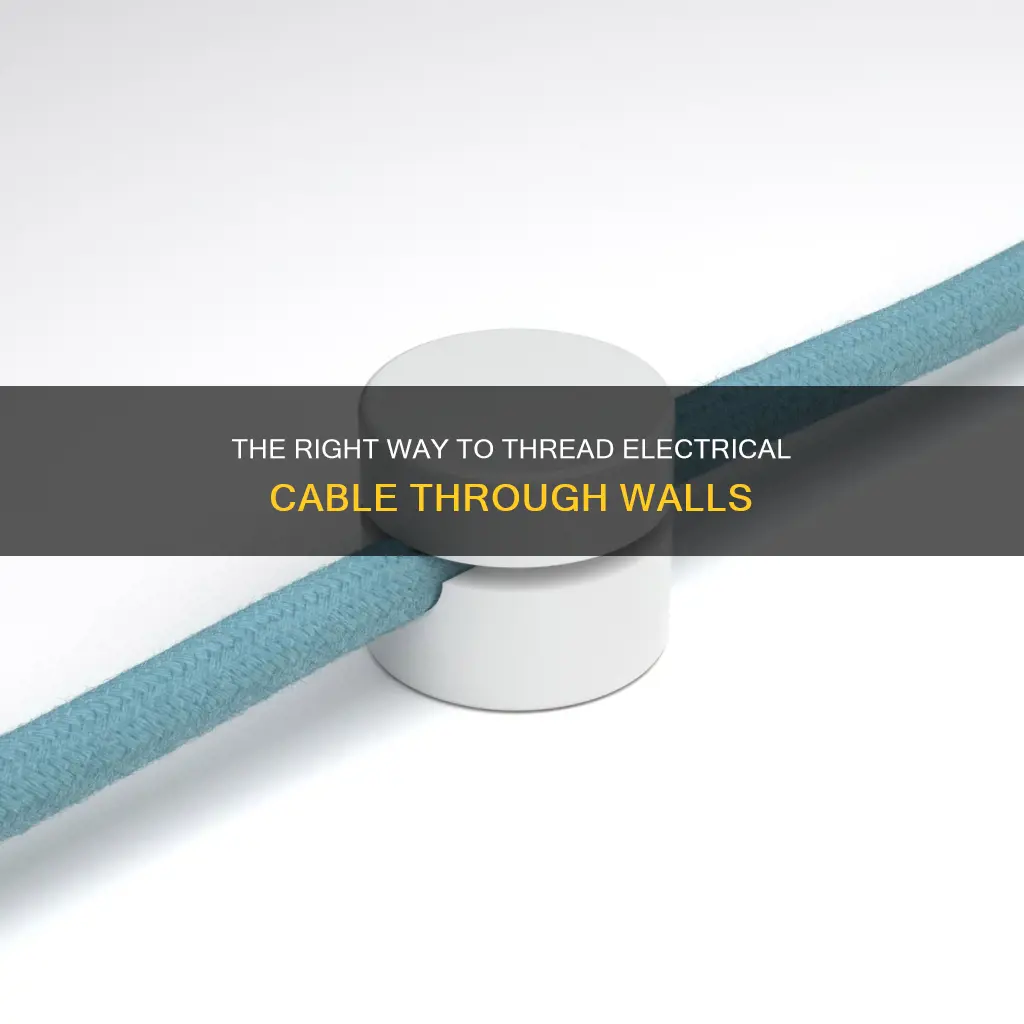 how to hold electric cable into wall