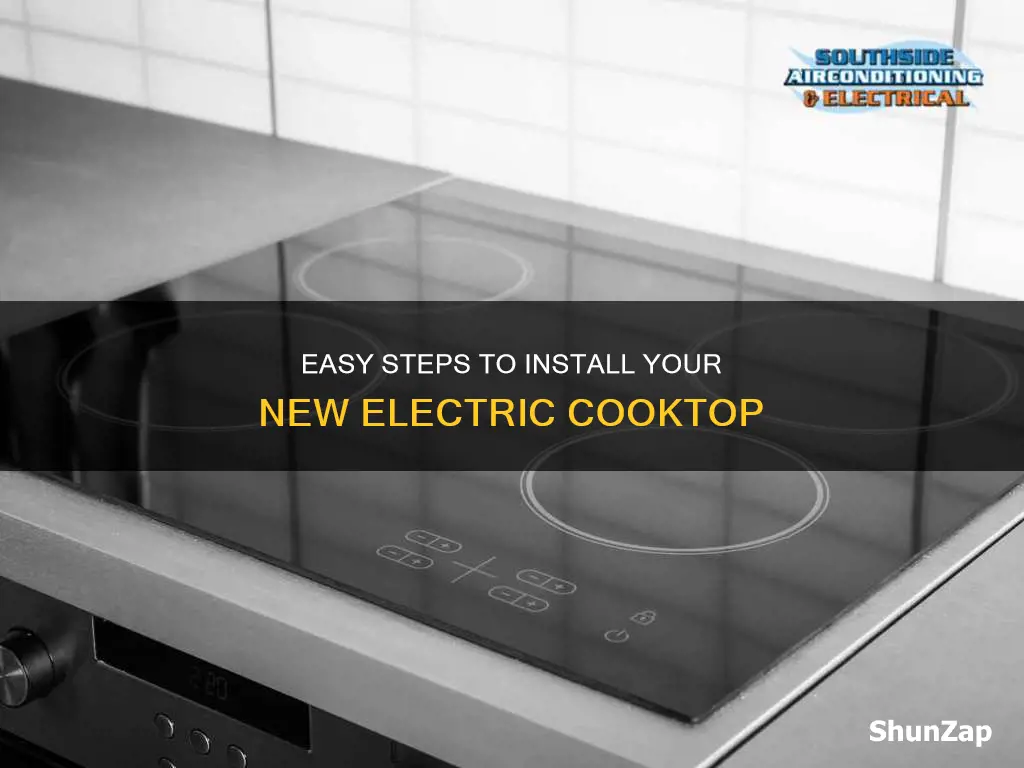 how to hook a new cooktop electric