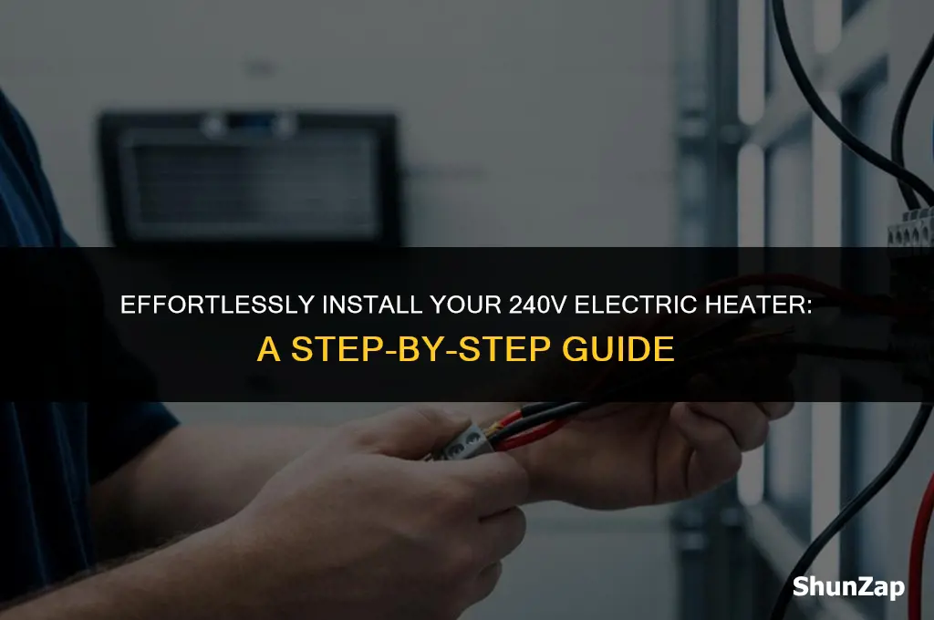 how to hook up a 240 volt electric heater