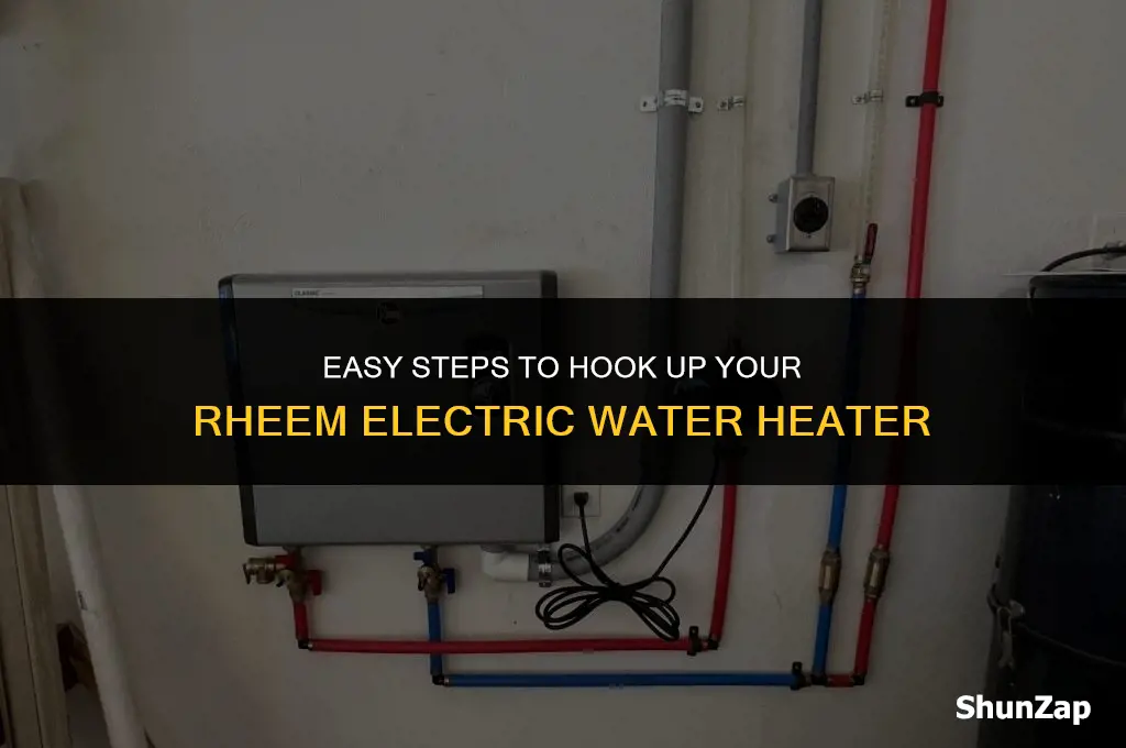how to hook up a rheem electric water heater