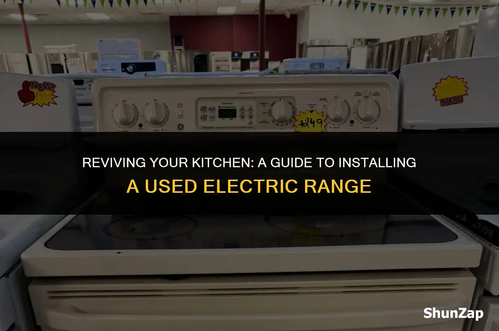 how to hook up a used electric range