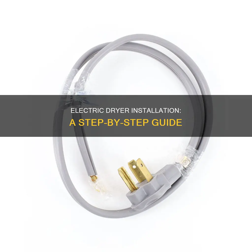 how to hook up an electric dryer