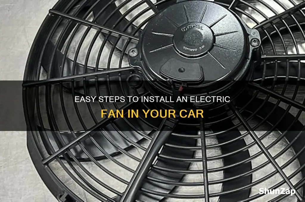 how to hook up an electric fan in a car