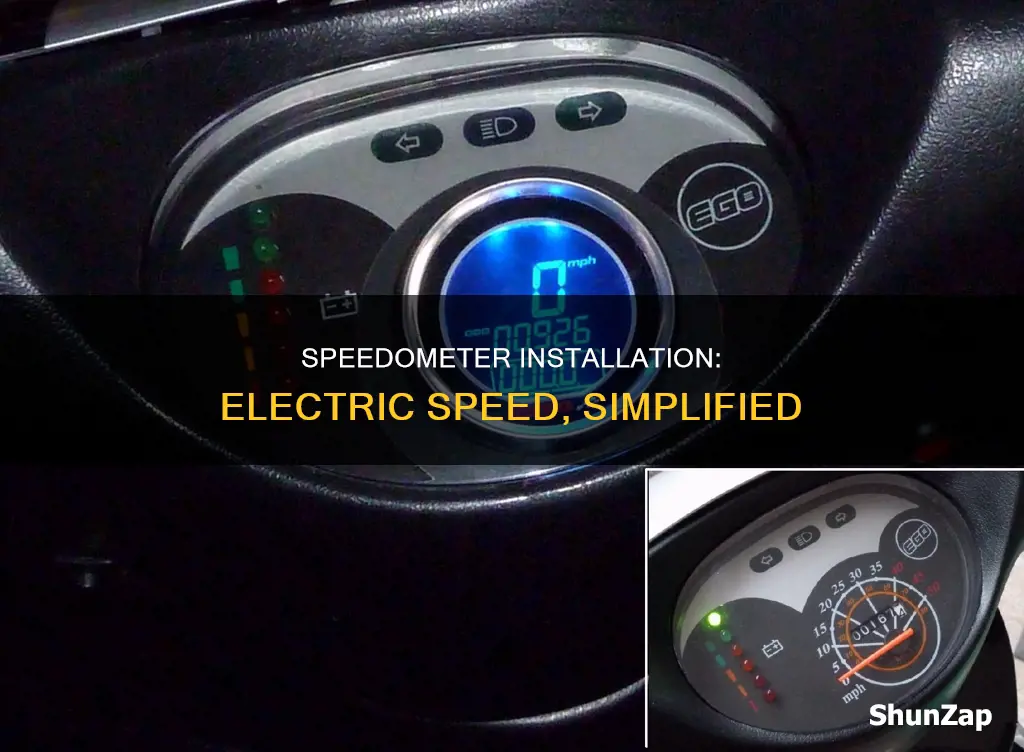 how to hook up an electric speedometer