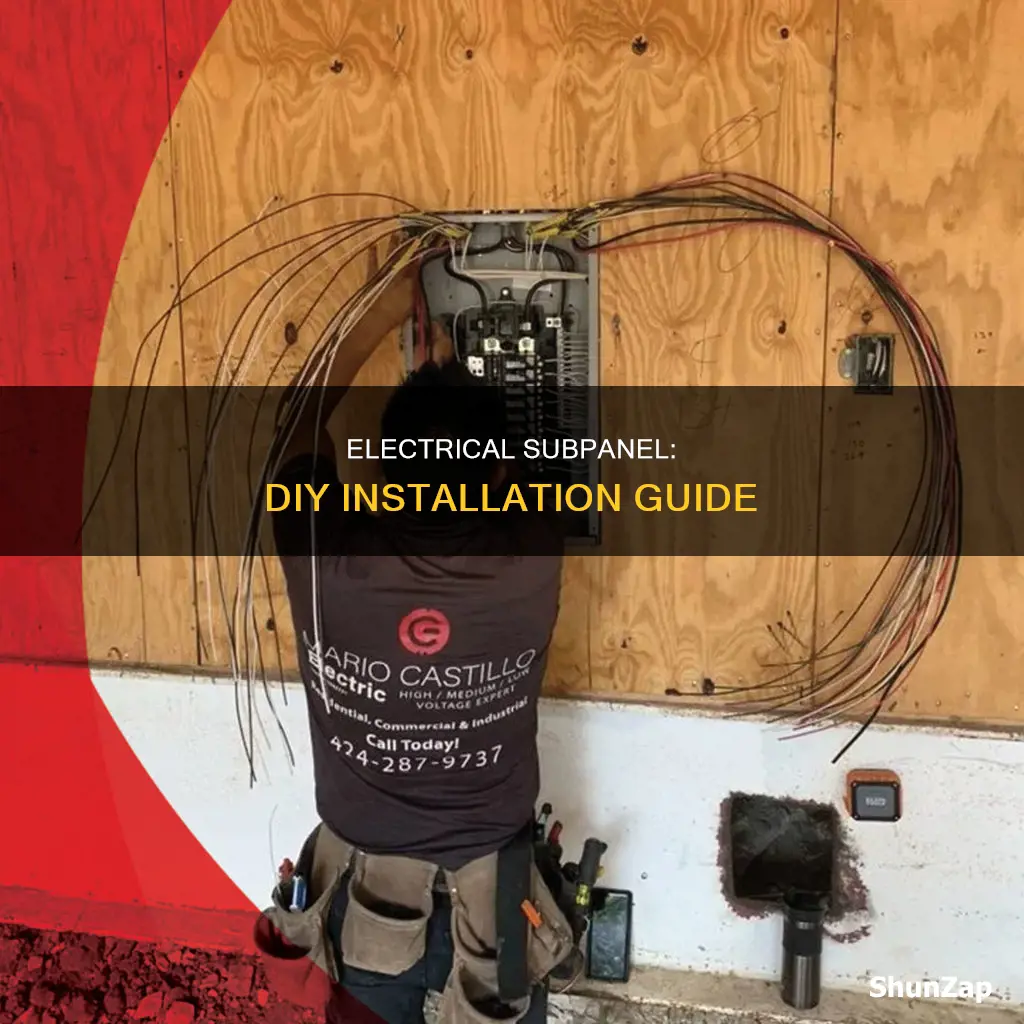 how to hook up an electrical subpanel