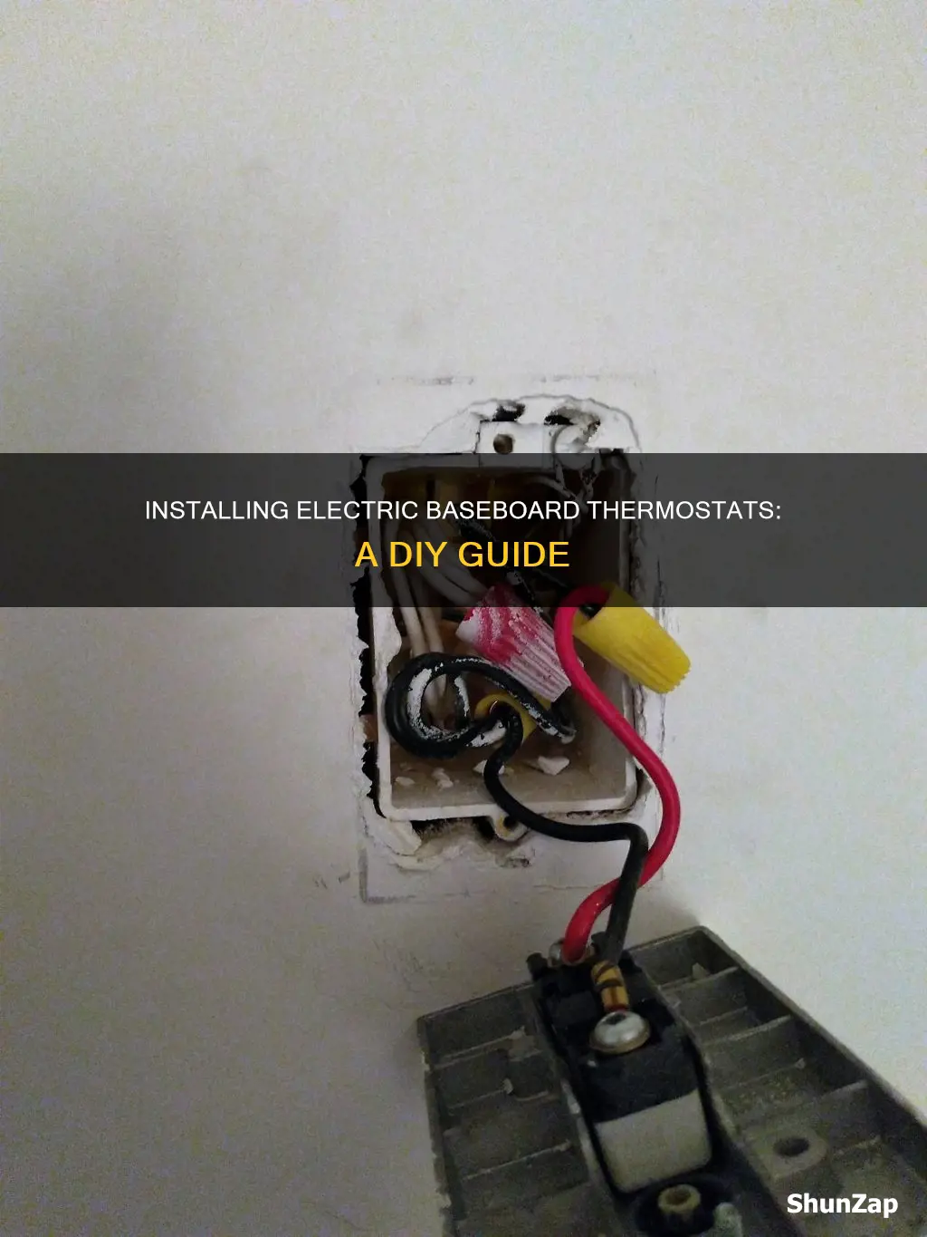 how to hook up electric baseboard thermostat